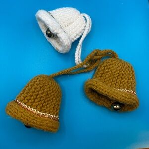 Handmade Mini Winter Hat Bells Ornament